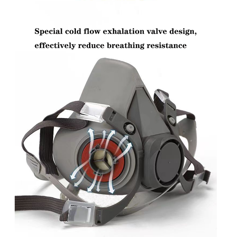 6200 ハーフフェイス防塵防毒マスクマスク工業用ペイントス - Dust Mask Construction のレビューと価格