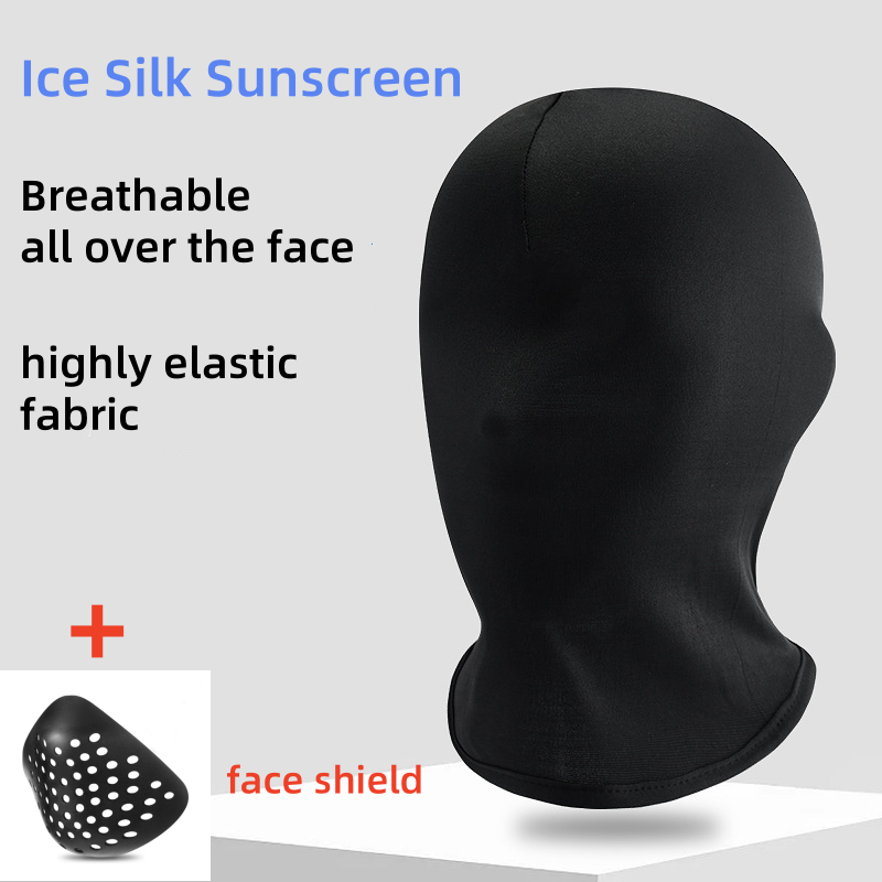ハロウィンコスプレ衣装黒フードスパンデックスフルマスクロール - Silicone Mask Bracket のレビューと価格