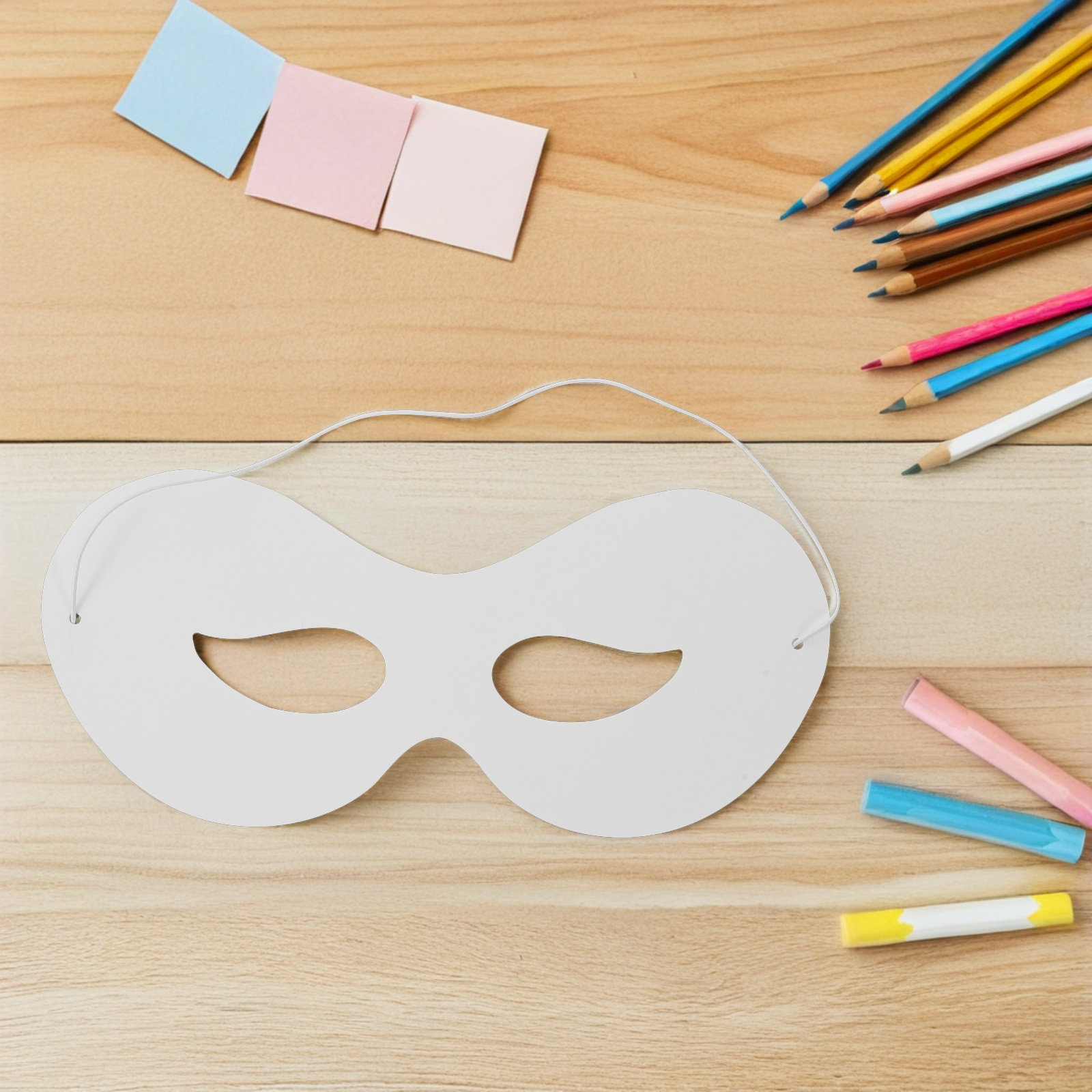 子供用無地の白いマスク40枚セット。塗り絵ができるので、子供 - Kids Face Mask のレビューと価格