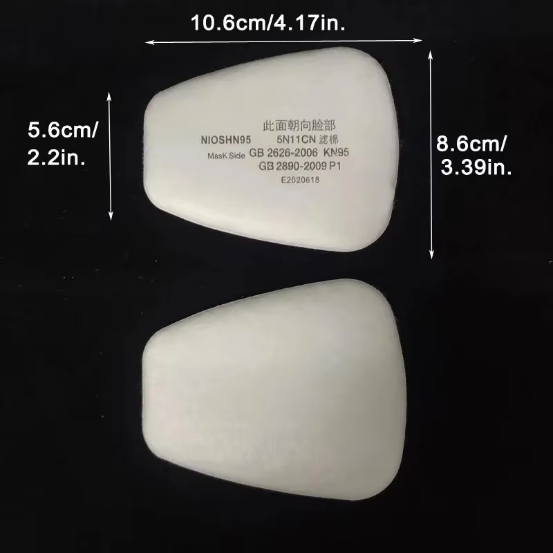 5N11 ダスト綿濾紙 501 ホルダー 3 メートル 60 - Dust Mask Construction のレビューと価格